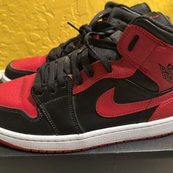 Jordan Sneakers - 2020 Banned (Bred) Mid - Size 11