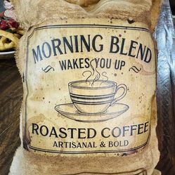 Coffee sack decor