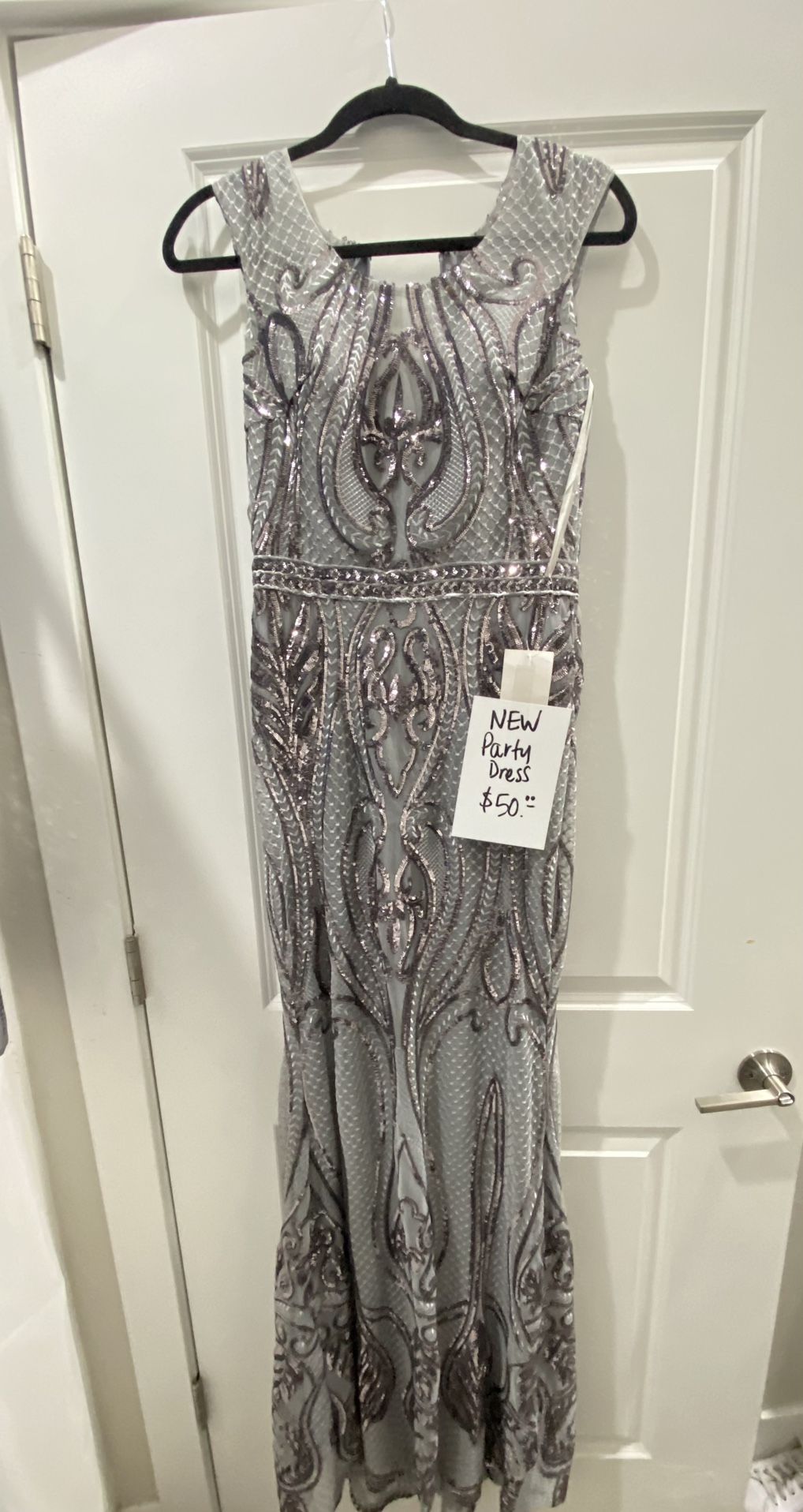 Silver & Pewter Evening Dress