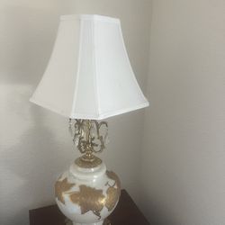 Vintage Style gold & White Lamp
