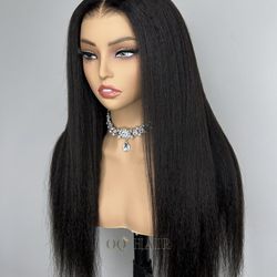 Kinky Straight Human Wig 