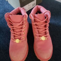 Pink Timberland Boots