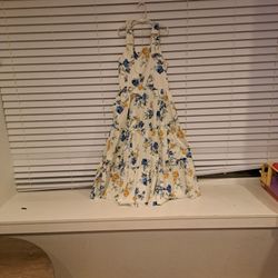 Dress Size 16 Blue and Yellow