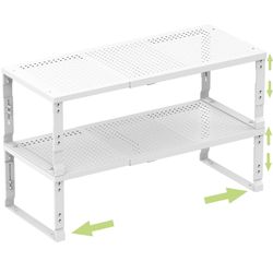 Adjustable Expandable Heavy Duty Metal Shelves Organizer Storage Rack for Spice Pantry Shoes Plant New Condition 