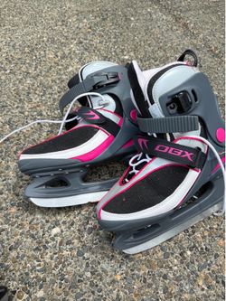 DBX Ice Skates Pink Black White