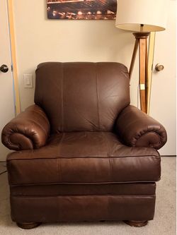 Large leather chair