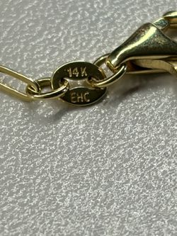 Pulsera Gold paperclip 2 mm size 7