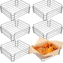 6 Pcs Wire Bread Baskets for Serving 