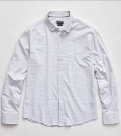 BUGATCHI Long Sleeve Shirt -Ooohcotton Tech 8 Way Stretch, Size XXL New Cond