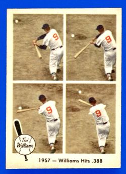 1959 Fleer Ted Williams # 58 Williams Hits .388 (NM)