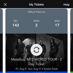 2 Day Metallica Chicago 2024 - Secure Verified