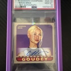 2025 Goodwin Champions Cameron Brink Auto