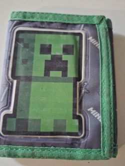 Kids Minecraft tri fold wallet