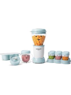 NutriBullet NBY-50100 Baby Complete Food-Making System, 32-Oz, White, Blue, Clear