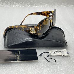 St. John by Marie Gray S-508 ~ Brown Tortoise Sunglasses ~ 49-20 125 ~ Italy