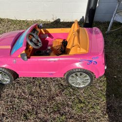 Mustang 12v Hot Wheel Barbie Edition Power Wheel