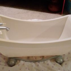 American Girl Doll Brand Bathtub, Well Loved, Has Imperfections