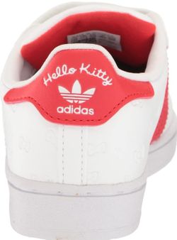 adidas gazelle silver green womens adidas Kids' Grade School Hello Kitty Superstar Shoes, Size 6.5, Black/White/Red