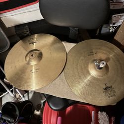 Paiste Hi Hat Cymbals Pair Top And Bottom 