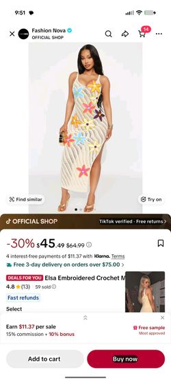 Fashion nova dress medium large