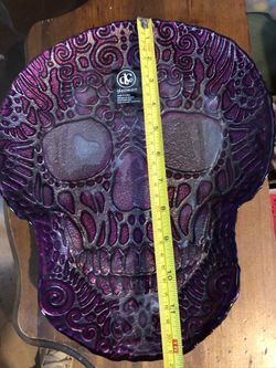 Glass purple skeleton