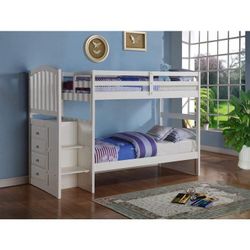 Twin Bunk Bed With Storage Steps Take Home With $39 