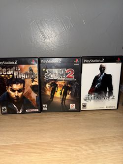 PS2 Game Lot – Dead to Rights, Silent Scope 2, Hitman 2