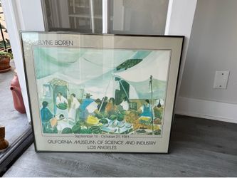 Evelyne Boren Exhibition Poster – CA Museum of Science & Industry 1981 | 28"x26"