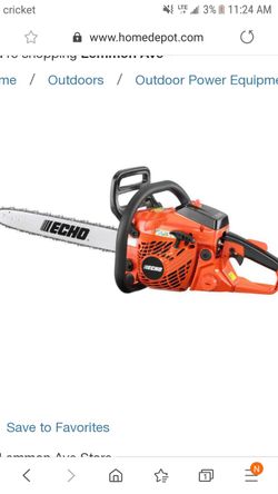 Echo chainsaw 18"