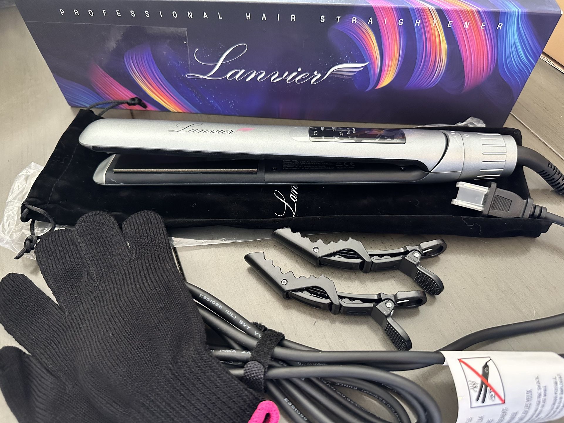 New: LANVIER 2 in 1 Hair Straightener and Curler