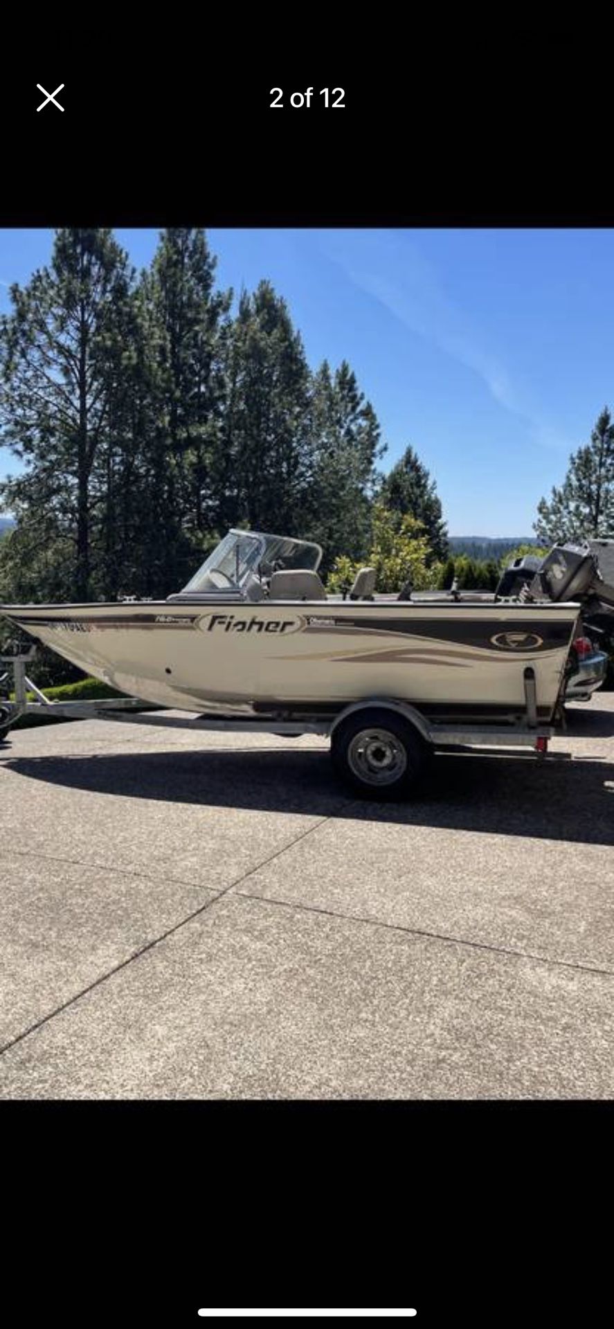 2003 Tracker Olympic Aluminum Fishing Boat