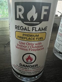   3 Bottles For Fireplace  Flame Ethanol Fuel  indoor / Outdoor, Ventless Fruplaces PATENT PENDING, SAFETYAFOUR BOTTLE F LAME ^ FUEL with hitdoor