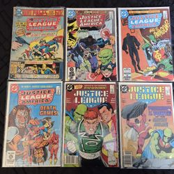 Justice League Comic Book lot of 6! DC. Vintage. Keys. Mixed lot. Bronze age.