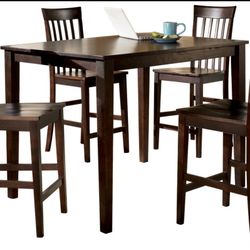 🪑 Ashley Dining Set – Counter Height (5pc)