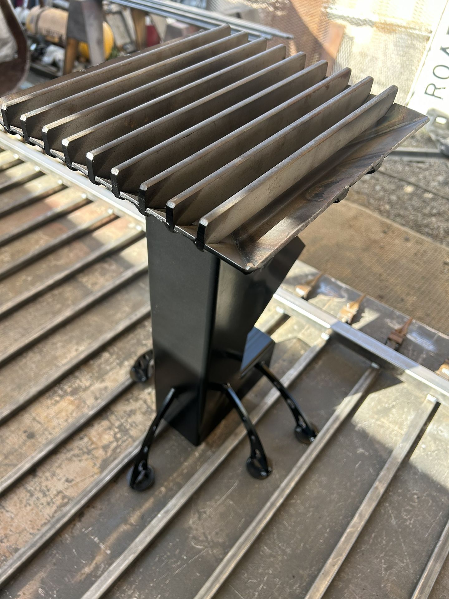 Rocket Stove BBQ (custom) 4” Tubing. Outdoor Cooking!