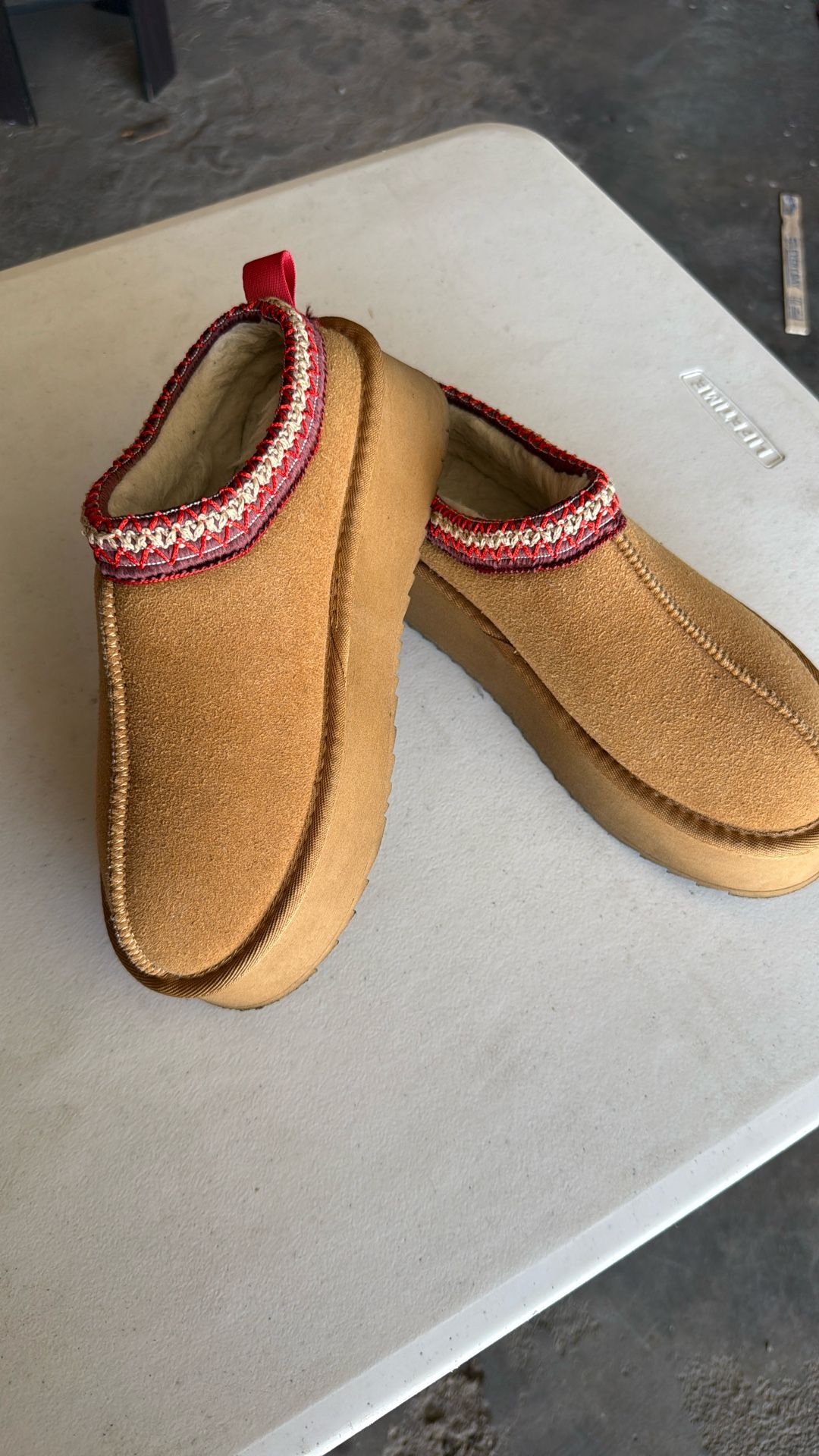 Wedge Ugg Like Slipper