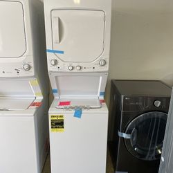 New GE 24” Stackable Washer & Electric Dryer 220v