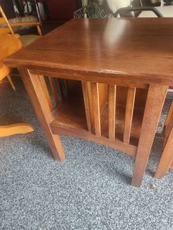 Mission Style Library Table