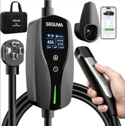SEGUMA 40A Level 2 Tesla Charger, ETL Certified NACS EV Charger with APP
NEMA 14-50 Plug, 240V, w Smart App, Adjustable Current (10-40A), 25FT Cable,N