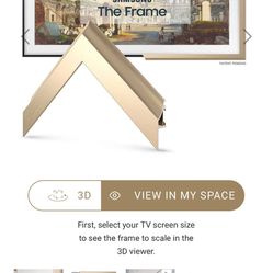 Deco 55 inch Pale Gold Samsung TV Frame