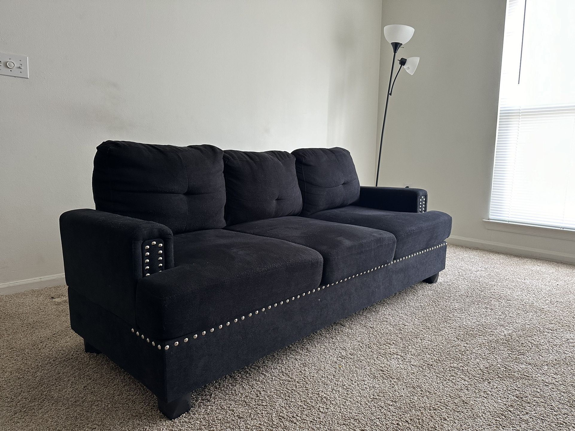 Couch Sofa, Black 