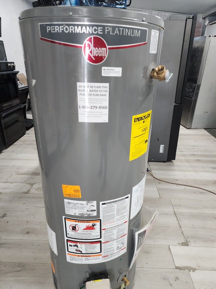 New Water Heater Rheem Performance Platinum