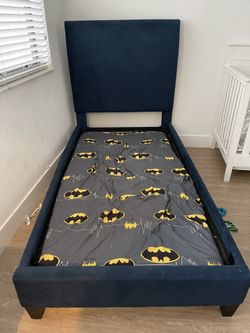 Blue Twin Bed Material Velvet