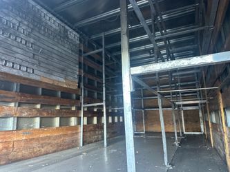 Metal shelves
