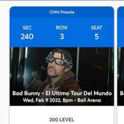 Bad Bunny Tickets
