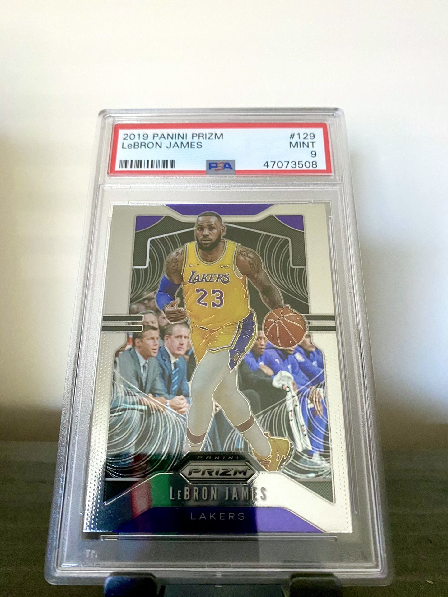 2019 Panini PRIZM Basketball - Lebron James ( LA Lakers) Graded Trading Card PSA 9