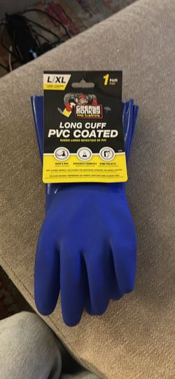 Abarro Long Cuff PVC Coated Gloves L/XL