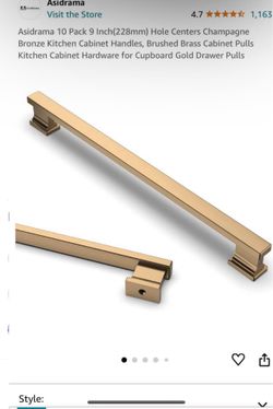 10 new bronze champagne cabinet pulls/handles