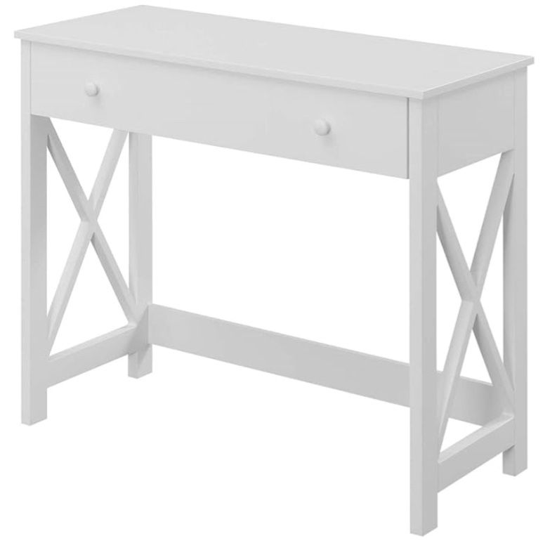 CONVENIENCE CONCEPTS OXFORD DESK, 36”, WHITE-IN NEW CONDITION. WON’T LAST!!!
