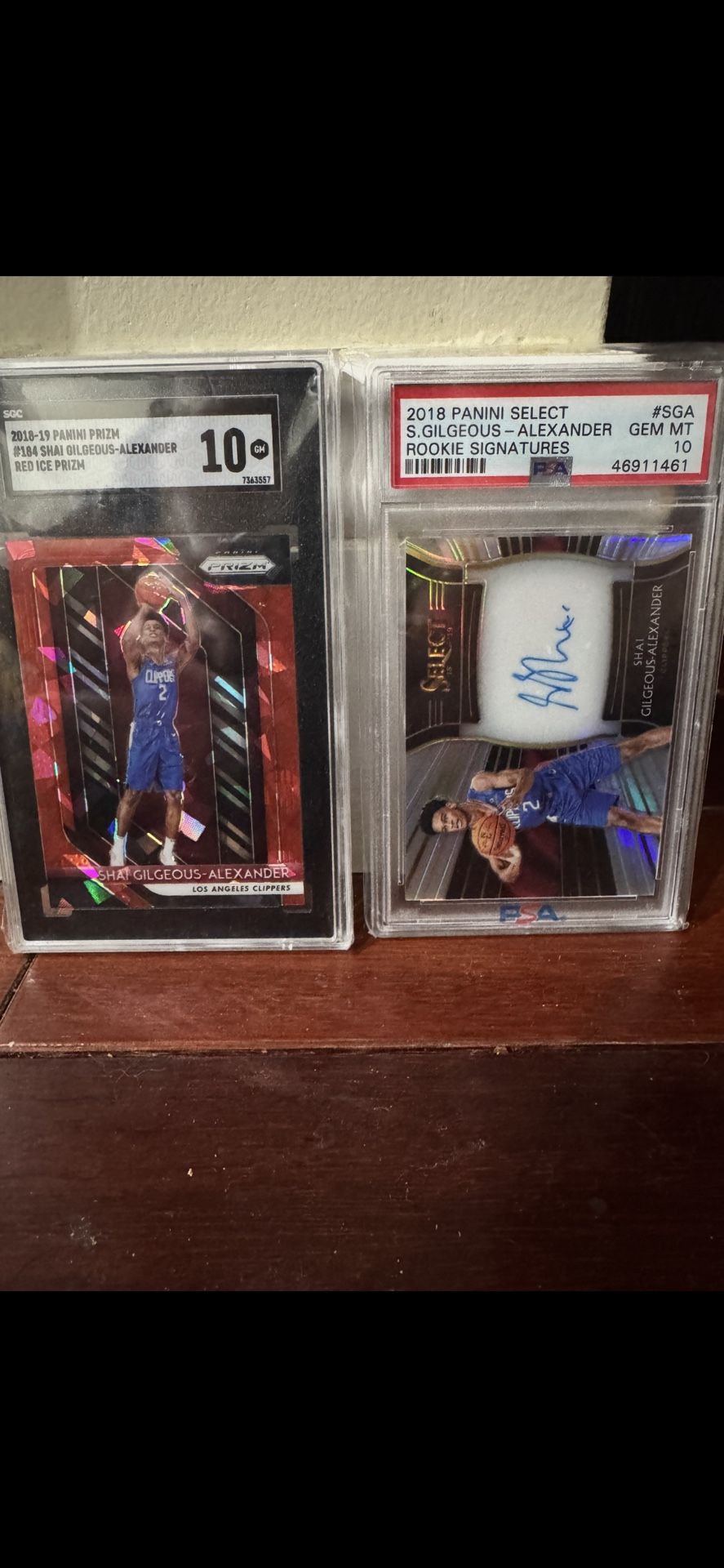 Rookie Auto Psa10 And Red Ice Prism Sgc 10